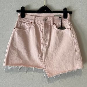 NWT All Saints Pink Asymmetrical Mini Skirt